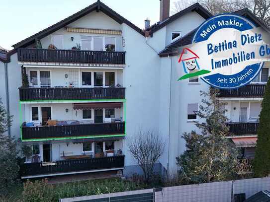 DIETZ: Neu sanierte 3-Zimmer-Wohnung mit Balkon, Einbauküche, Gäste-WC optionaler Garage! WG möglich