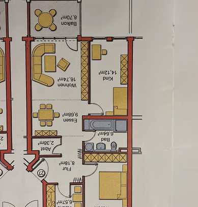 Schöne 3-Zimmer-Wohnung mit Balkon und EBK in Lörrach