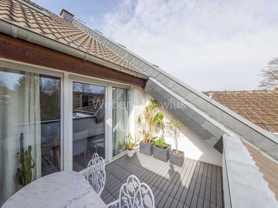 *Maisonette* Zentral in Longerich, 2 TG-Stellplätzen, Dachterrasse in Südwestlage