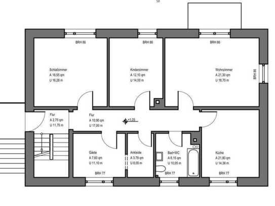 Ansprechende 4-Zimmer-Wohnung mit Balkon in Michelau