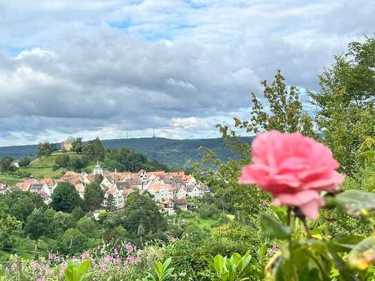 ROTENBERG: GROSSER GARTEN (1270 QM) MIT TOLLEM AUSBLICK * GARTENHAUS MIT TERRASSE *