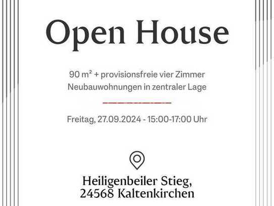 Am 27.09.2024 Open House! 90m², 4 Zimmer, Balkon & Erstbezug mitten in KaKi!