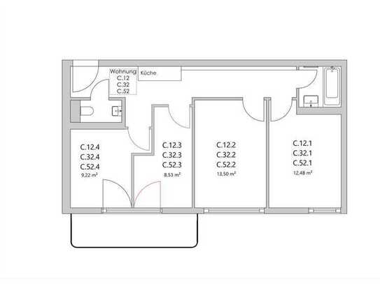 Zimmer Zimmer in der Nazarethkirchstraße 51 (Aufgang C)