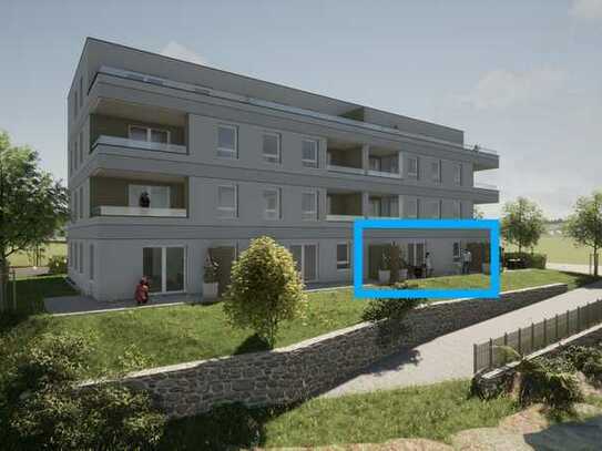 3-Zimmer-Neubauwohnung mit sonniger Süd-Terrasse direkt an der Waldach (Wohnung 2, EG)