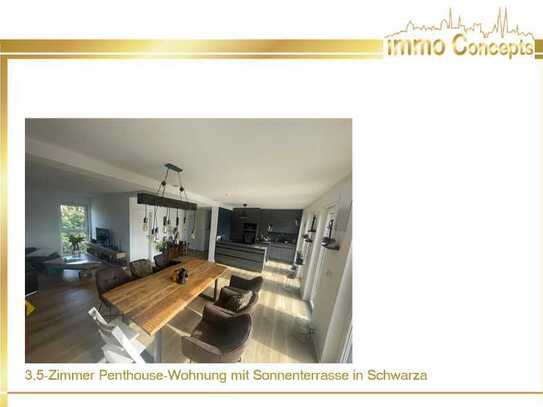 3,5-Zimmer Penthouse-Wohnung mit Sonnenterrasse in Schwarza