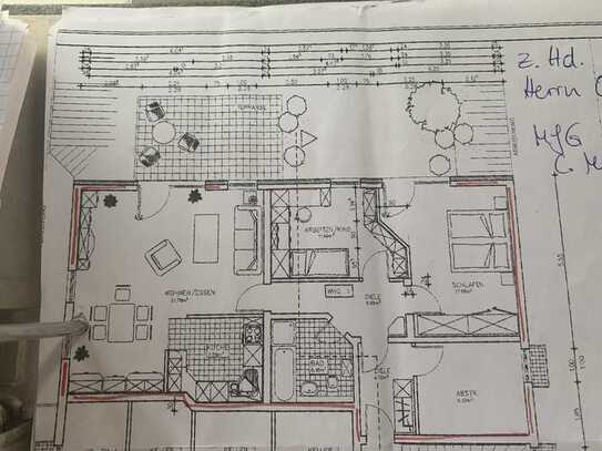 Helle 3 Zimmer-Wohnung mit großer Terrasse in Würselen