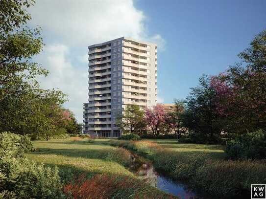 2-Zimmer-Neubauwohnung mit Gartenblick