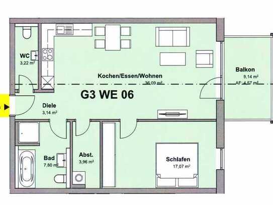 2-Zimmer-Wohnung mit Balkon in Limburg