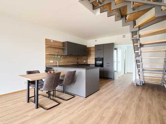 NEUBAU - 3 Zimmer Penthouse Maisonette Wohnung in den Kalendergärten ca. 96m² mit Vesteblick