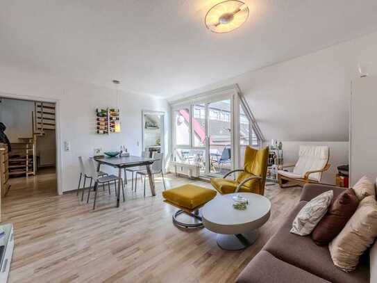 Gepflegte Maisonette-Wohnung mit Dachbalkon in zentralster Lage von Frankfurt!