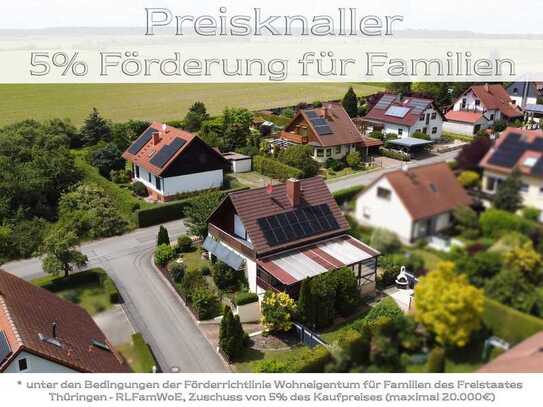 *Preisreduzierung* Freistehendes Einfamilienhaus nahe Erfurt – Einladendes Wohnparadies in idylli...