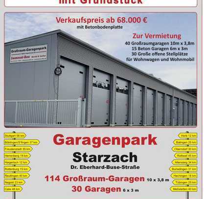 Großraumgarage im Garagenpark