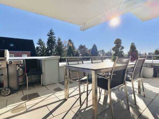 Barrierefreier Zweitbezug! Penthouse mit unverbauter Süd-Dachterrasse, 113 m2, 4 Z. + Stellplatz.