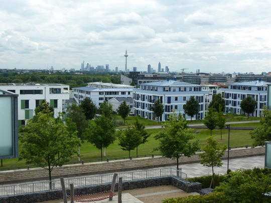 Skylineblick, geräumige 2-Zimmer-Wohnung