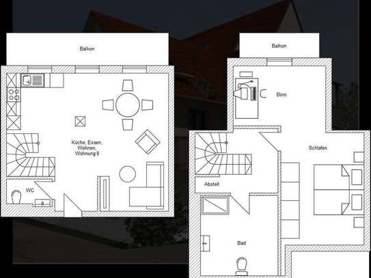 Erstbezug 2,5-Raum Maisonette-Wohnung mit gehobener Innenausstattung und EBK in Eckenweiler