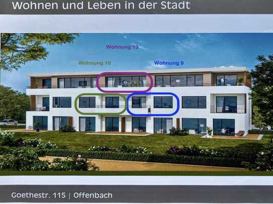 Stilvolle Single Penthouse Wohnung mit top EBK und Keller in Offenbach am Main
