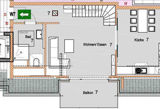 3 Zimmer Wohnung über zwei Etagen in Osterwick