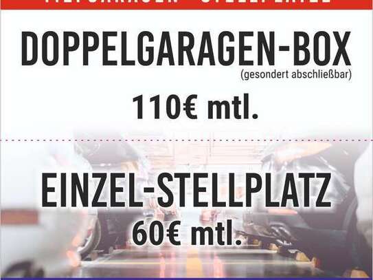 DOPPELBOX! Tiefgaragenstellplätze zu vermieten. Garage Stellplatz Doppelbox