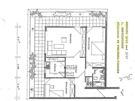 3,5-Zimmer-Wohnung mit großzügiger Terrasse in Freiburg-Tiengen zu vermieten