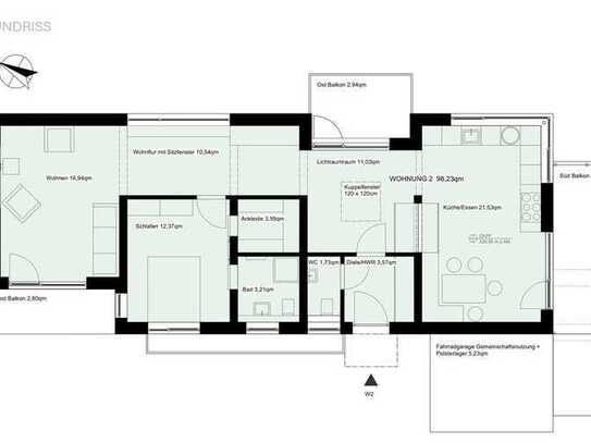 Geschmackvolle, neuwertige 3-Raum-Wohnung mit geh. Innenausstattung mit Balkon und EBK in Wilnsdorf