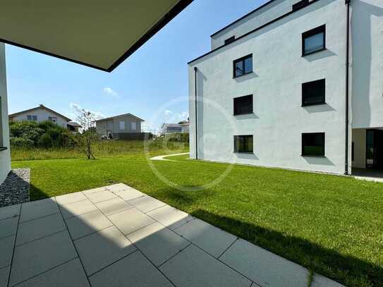 Bezugsfertiger Neubau - Helle und moderne Erdgeschosswohnung mit Gartenanteil