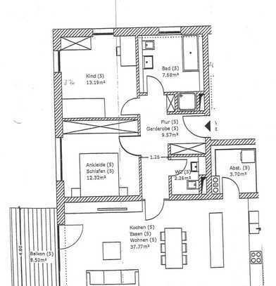 Stilvolle, neuwertige 3-Zimmer-Wohnung mit Balkon und EBK in Landshut