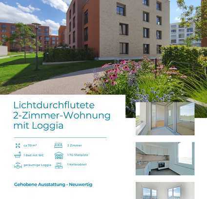 08.18 - Lichtdurchflutete 2-Zimmer-Wohnung mit Loggia