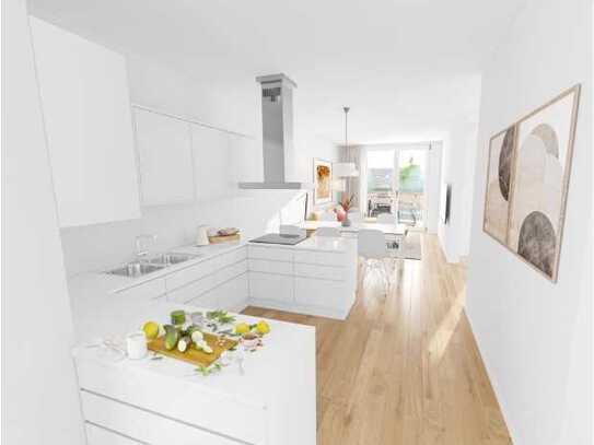 Erstbezug in Ulm-Jungingen: Moderne 2-Zimmer-Wohnung mit Balkon und Tiefgaragenstellplatz