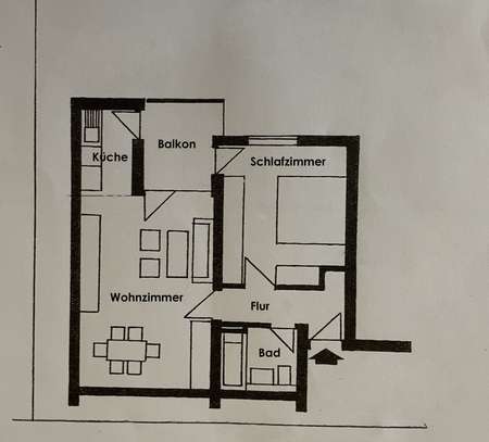 2-Zimmer-Wohnung mit Balkon in Augsburg