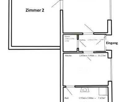 Schöne, geräumige zwei Zimmer Wohnung in Neunkirchen (2ZKB)