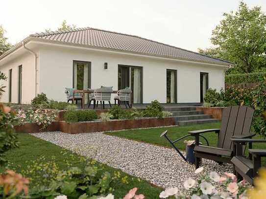 Bungalow 110 massiv gebaut, Preis inkl. Grundstück