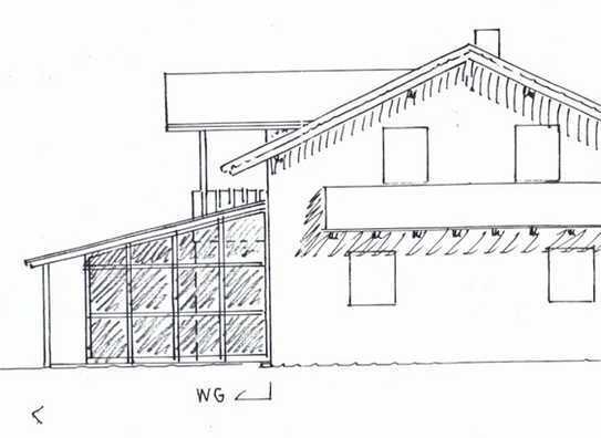 gepflegtes EFH, auch als Mitarbeiterwohnung, mit Wintergarten, Küche, 3 Schlafzimmern