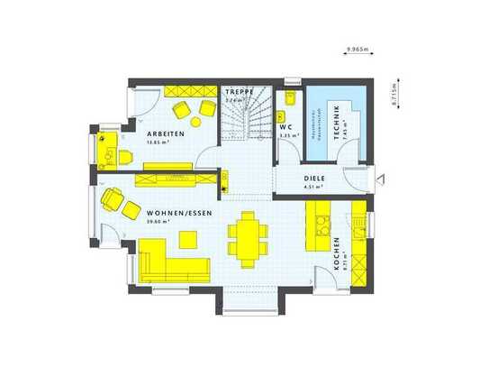 TRAUMHAUS! Effizientes Einfamilienhaus mit Homeoffice und Grundstück! (KfW-Förderungen möglich)