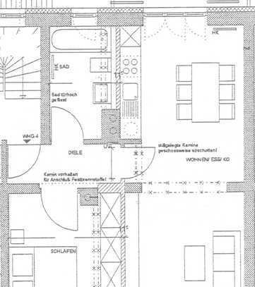 Sanierte 2,5-Zimmer-Wohnung in energieeffizient saniertem Denkmal mit Balkon, Gartenanteil