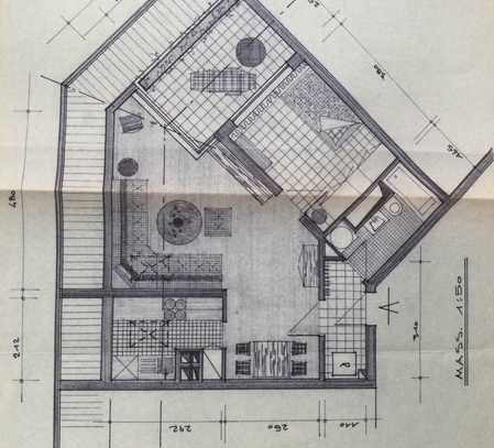 Ruhige 2-Raum-DG-Wohnung mit kleiner Dachterrasse und Stellplatz in Landau in der Pfalz