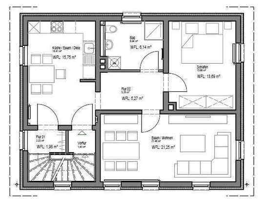 5-Zimmer-Maisonette-Wohnung mit Terrasse in ruhiger zentraler Lage