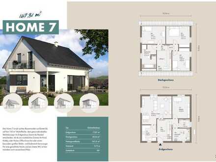 Einfamilienhaus HOME 7, inkl. Grundstück & Keller - MALERFERTIG - außen kompakt und innen großzü