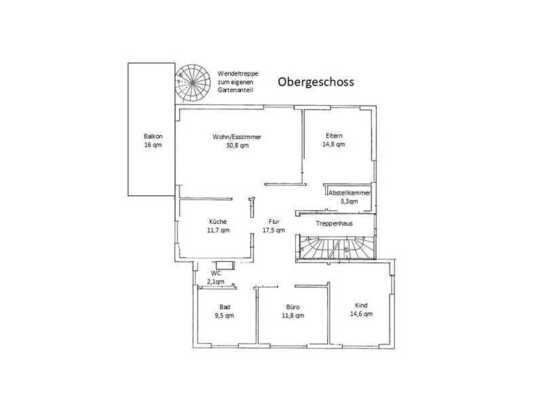 Sehr helle 4,5-Zimmer-Wohnung, gehobener Innenausstattung mit EBK, Garage, Lüftungsanlage, 43kWh/qm