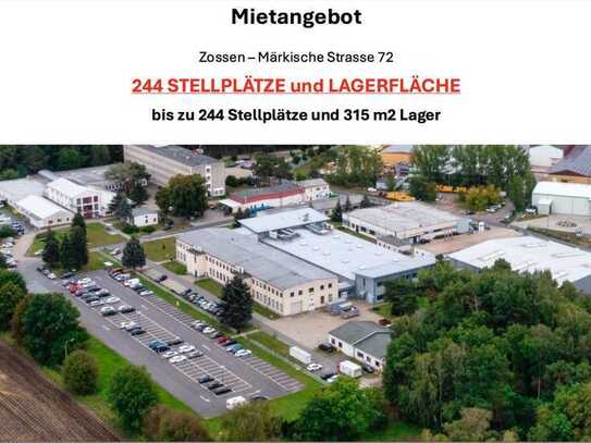 244 Autostellplätze mit Büro und Lagermöglichkeiten in Zossen zur Miete!