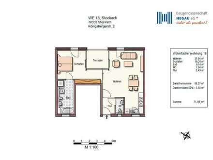 2-Zimmer-Penthouse-Wohnung in Stockach