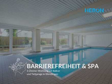 BARRIEREFREIHEIT & SPA - 3-Zimmer-Wohnung mit Balkon und Tiefgarage in Wendlingen