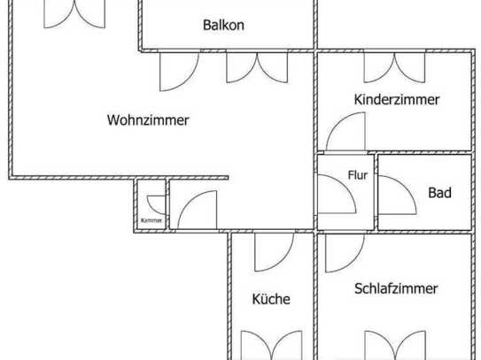 Tolle 2-Zimmer-Wohnung mit Balkon und neuem Bad