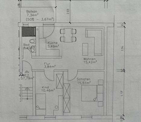 Stilvolle 3-Zimmer-Wohnung mit Balkon in Krefeld