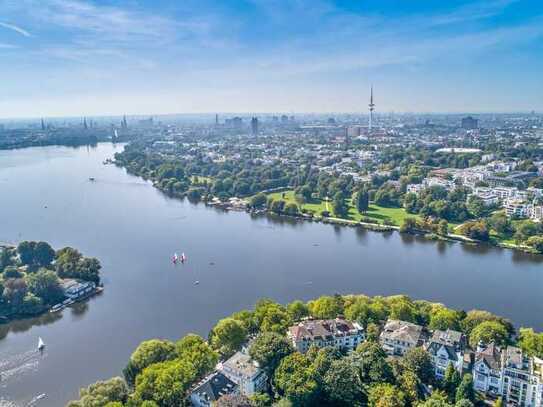 Die Alster vor der Tür.