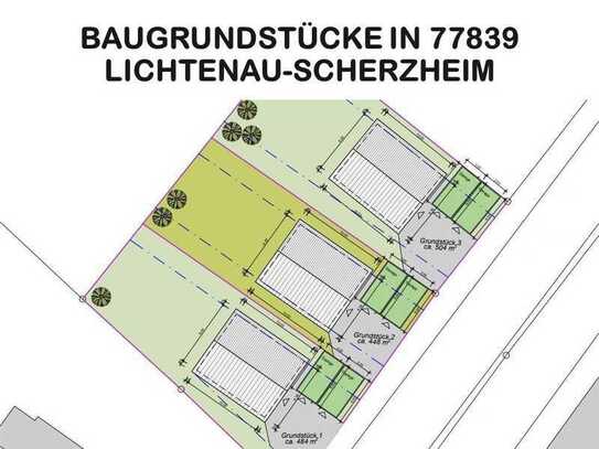 Bauplatz mit 504 m² in Lichtenau Scherzheim für ihr Bauvorhaben!