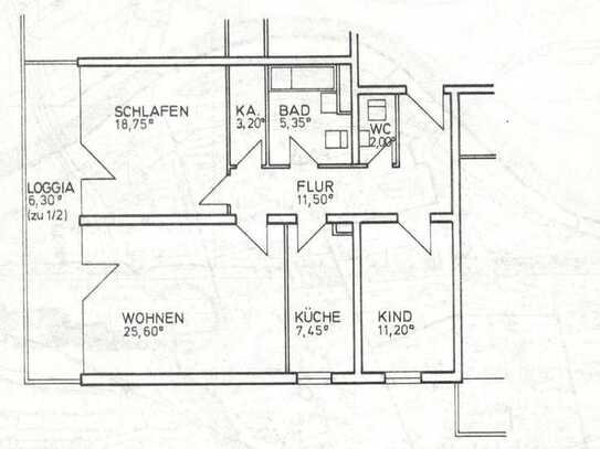 Exklusive, modernisierte 3-Zimmer-Wohnung mit Balkon und Einbauküche in Offenbach