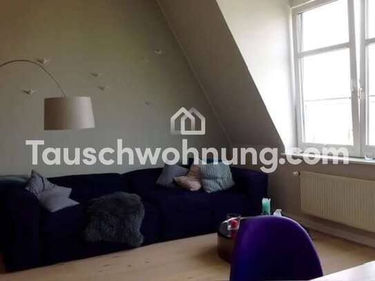 Tauschwohnung: DG/ 5.OG -2 Zi mit Badewanne/Dusche gegen ab 2,5 Zi, gern DG