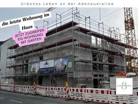 Effizienzhaus 40! Citylage: 2 Zimmer Wohnung mit Garten