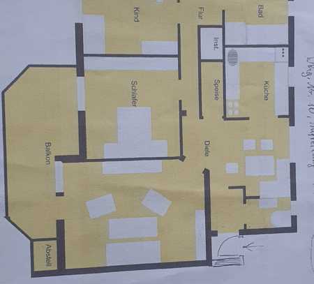 Großzügige 3,5-Zimmer-Wohnung mit Balkon, Garage und Stellplatz in Edelfingen – Bad Mergentheim