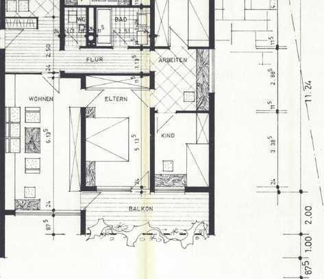 Ansprechende und sanierte 4 1/2 Zimmer-EG-Wohnung mit Einbauküche in Sulz am Neckar / Schillerhöhe